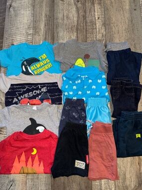13 Piece  BOY SUMMER LOT- size 18 months